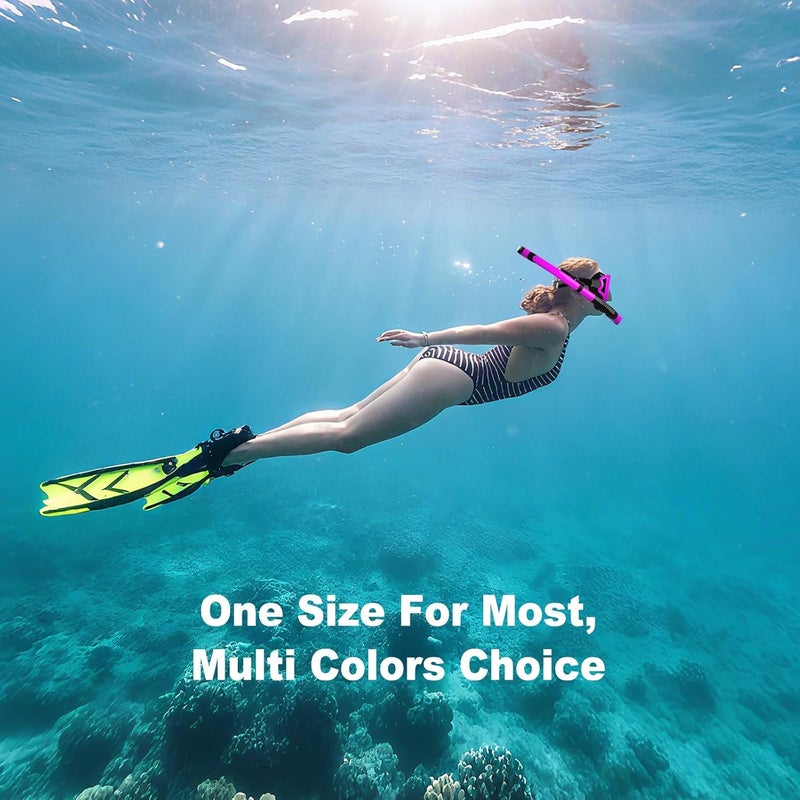 SOLAVA Snorkeling Gear for Adults, Snorkel Set Scuba Diving mask Dry-Top, Adult Swimming Goggles with Nose Cover, HD Tempered Glass Panoramic Anti-Leak Anti-Fog - Image 4